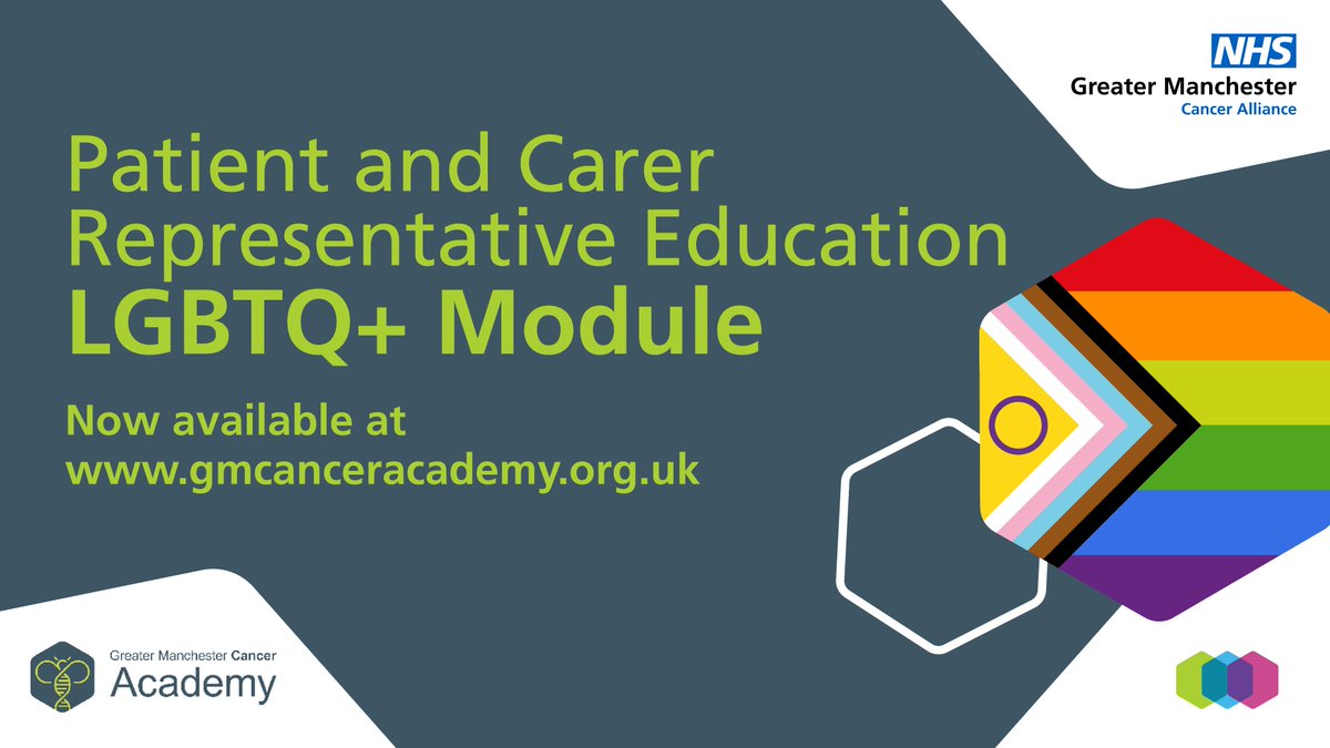 Greater Manchester Cancer Academy (@gmcanceracademy) on Twitter photo It's here!
The Patient and Carer Representative Education LGBTQ+ module is now available on our website.
This module is designed to support Patient and Carer Representatives in being inclusive to the LGBTQ+ community.
Access it here👉 bit.ly/4ceUd2O
<a href="/GMCancerPPIE/">PPIE Greater Manchester Cancer Alliance</a> It's here!
The Patient and Carer Representative Education LGBTQ+ module is now available on our website.
This module is designed to support Patient and Carer Representatives in being inclusive to the LGBTQ+ community.
Access it here👉 bit.ly/4ceUd2O
<a href="/GMCancerPPIE/">PPIE Greater Manchester Cancer Alliance</a>