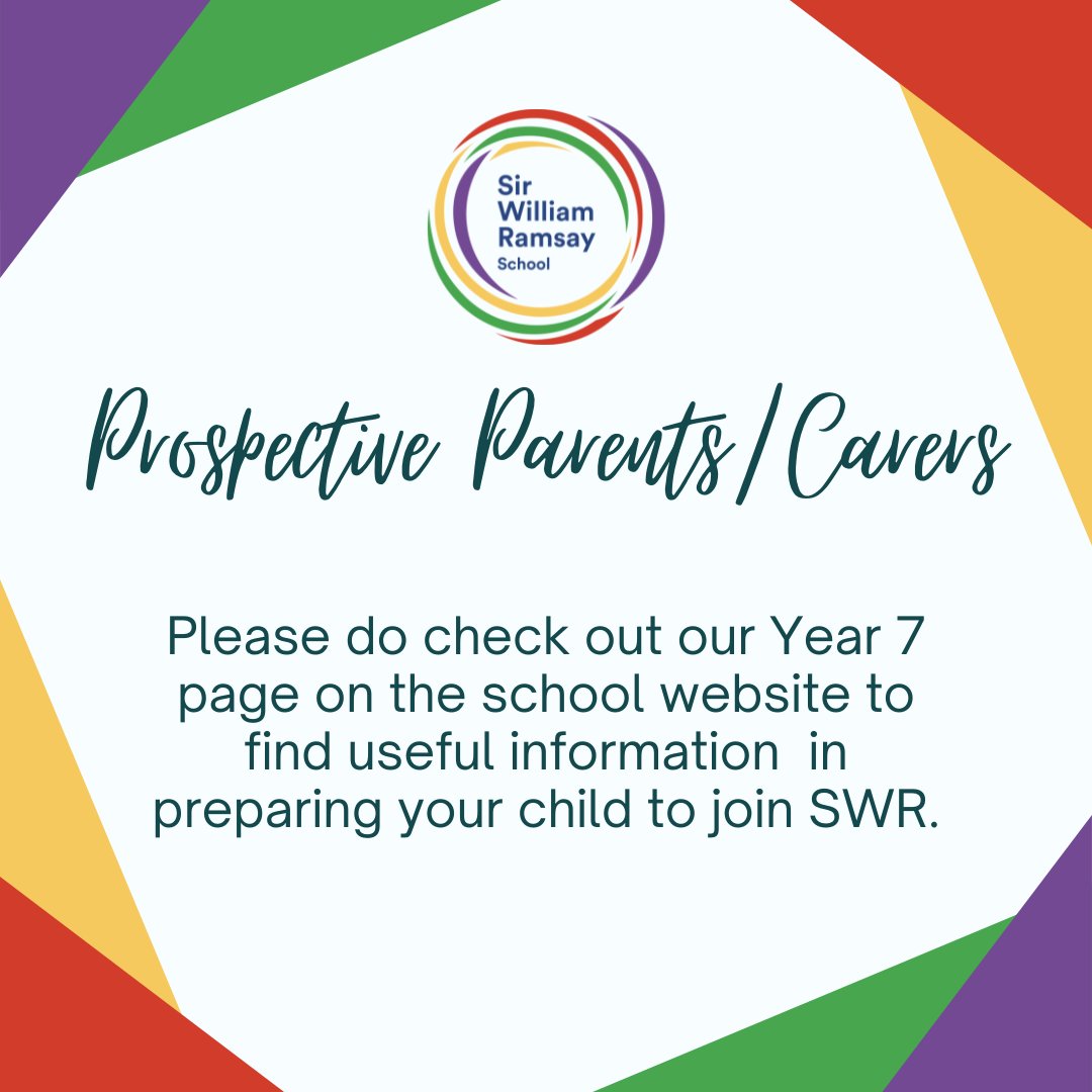 SWRSchool's tweet image. #SeptemberStart #Year7Information #GettingPrepared