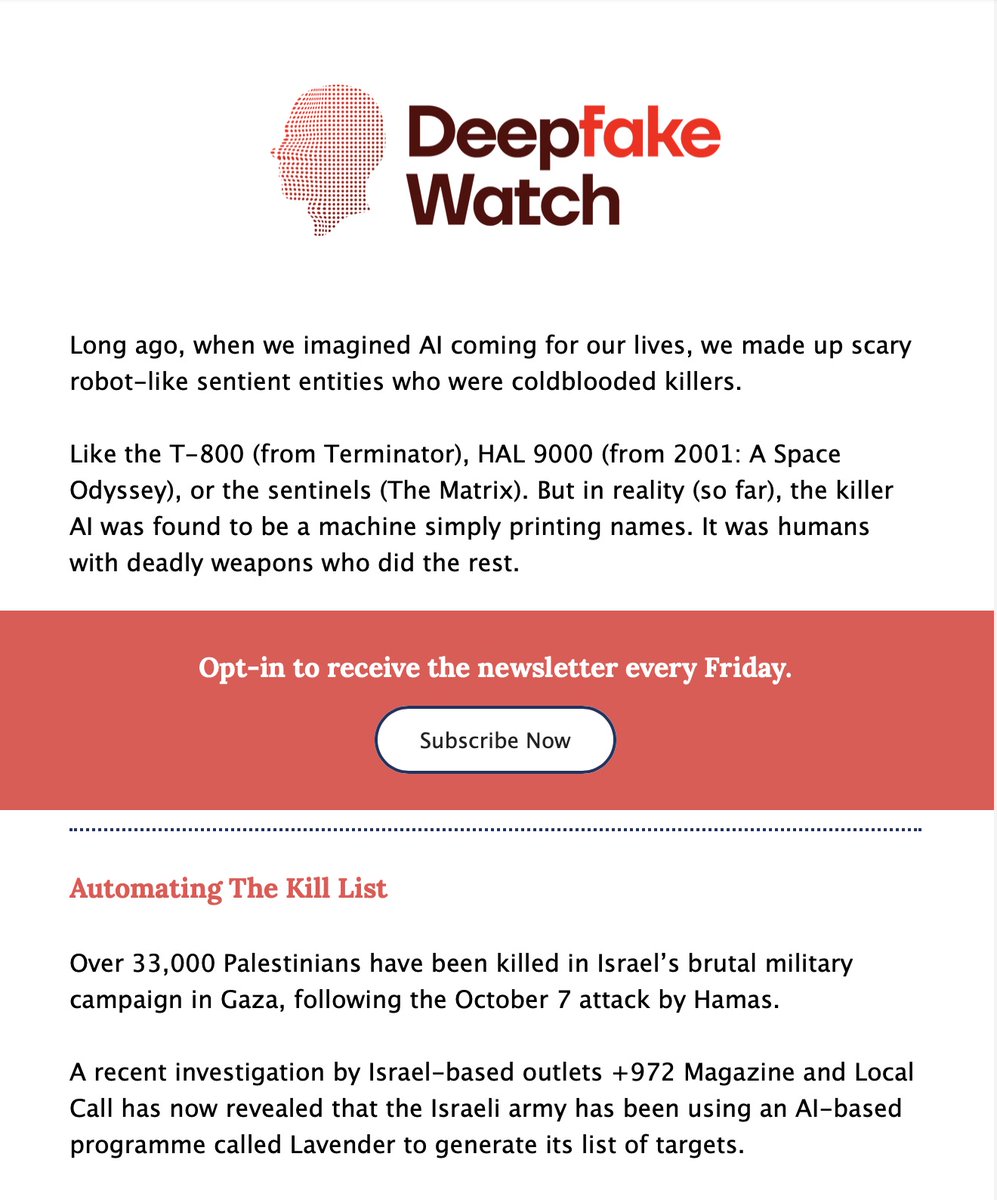 Have you subscribed to our excellent newsletter on #deepfakes written by @chowarchis mailchi.mp/boomlive.in/ai…