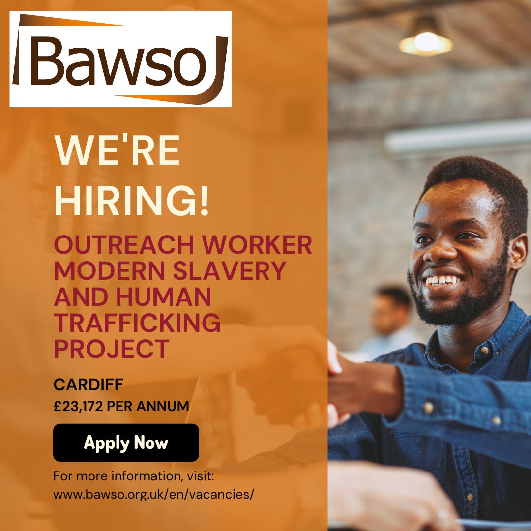 Join Our Team! We're on the lookout for an Outreach Worker for our Modern Slavery and Human Trafficking Project. 📍 Location: Cardiff ⏰ Hours: Full-time (37.5 hours per week) 💰 Salary: £23,172 per annum 📅 Contract: Fixed Term, up to 31st March 2025 #LINKINBIO #JoinTheTeam