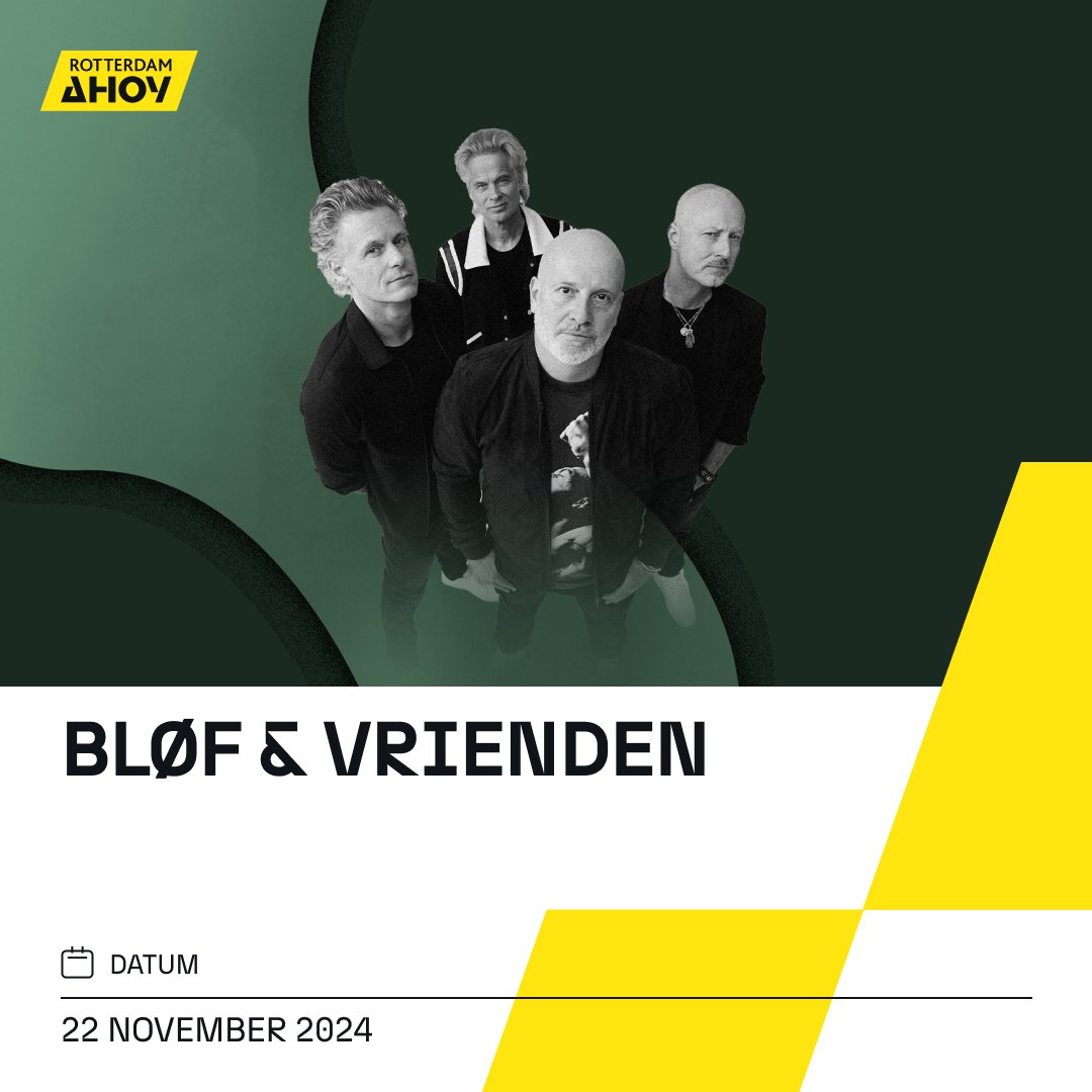 🎶Zoutelande!🎶Op 22 november 2024 speelt BLØF haar grote hits in Rotterdam Ahoy! Ook nemen zij muzikale vrienden mee om er een geweldige avond van te maken.🎤 Tickets zijn vanaf 9 april om 12:00 uur verkrijgbaar via BLØF: ahoy.nl/agenda/concert…