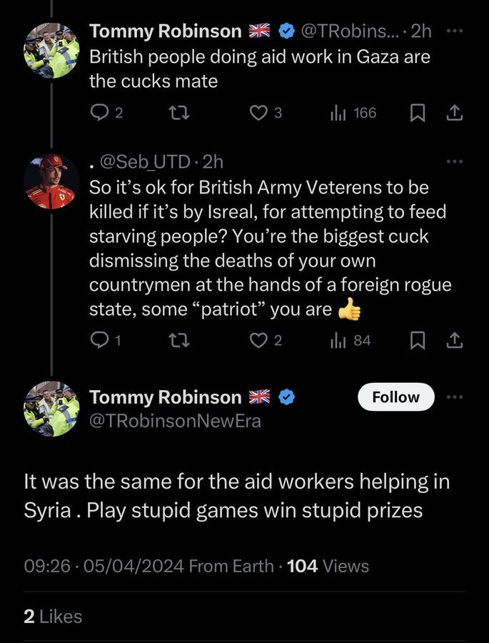 Tommy Robinson. A real patriot?