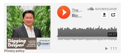 Greenhouse vegetables are valued at 36% of the $6B in Canada’s horticulture production. Richard Lee, executive director, @ONgreenhouseVeg shares his view of the successes and hurdles to growing more. Digging Deeper podcast sponsored by @Cohort Wholesale soundcloud.com/user-536754207…