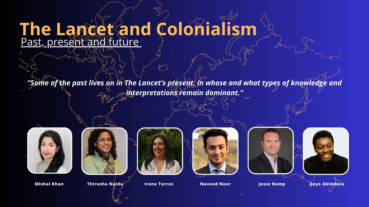 Health Systems LSHTM (@hsr_lshtm) on Twitter photo 🚨Publication alert!🚨
Lancet viewpoint on the <a href="/TheLancet/">The Lancet</a>'s relationship with colonialism led by <a href="/DrMishalK/">Prof Mishal S Khan</a>, following the journal's 200th anniversary.
Link: shorturl.at/inIJP
#globalhealth #Research 🚨Publication alert!🚨
Lancet viewpoint on the <a href="/TheLancet/">The Lancet</a>'s relationship with colonialism led by <a href="/DrMishalK/">Prof Mishal S Khan</a>, following the journal's 200th anniversary.
Link: shorturl.at/inIJP
#globalhealth #Research