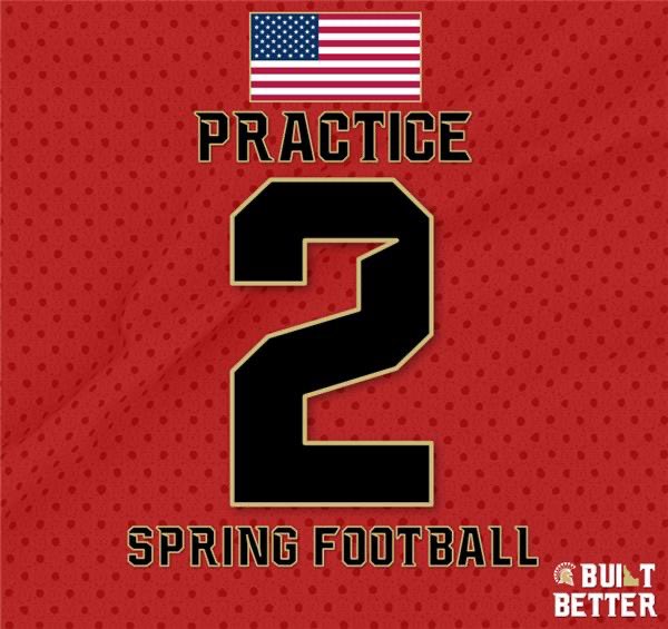 PRACTICE 2! 8am today 😎🏈⚔️ #BuiltBetter #FAST #SpartanStrong