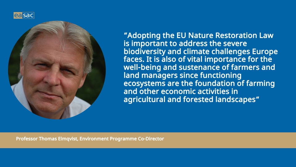 #Science academies urge EU Member States not to suspend or scrap the nature restoration law. 👉 Read today's press release easac.eu/news/details/s… #RestoreNature #ClimateCrisis #BiodiversityCrisis