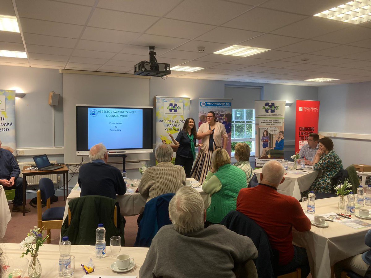 So lovely to welcome old friends & new to our #GAAW (#GlobalAsbestosAwarenessWeek) event in #Pembrokeshire, West #Wales yesterday! Delighted that all got 10 out of 10 in our #Awareness raising Quiz too before enjoying light refreshments in #friendship & #support #AASC @Mesouk