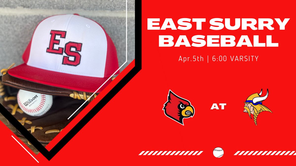 Good luck to @ESurryBaseball as they travel to North Wilkes for a FH2A conference game. First pitch is set for 6pm (Varsity only). Go Cards!