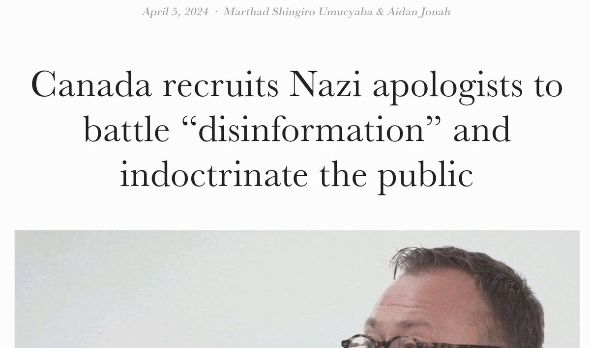 Canada recruits Nazi apologists to battle “disinformation” and indoctrinate the public: In the last weeks, Canada's foreign ministry interviewed an Estonian Nazi apologist and a Canadian parliament committee platformed a Nazi apologist professor who demanded an apology to Hunka.…