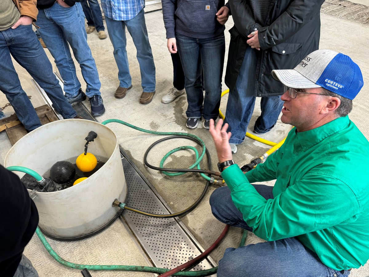 Jason Tower, Southern IN Purdue Ag. Center Superintendent, was a guest educator for the Purdue University Forage Management class. 50 students learned of Jason’s experiences with improved fence & water systems that can be put into practice for managing pasture use by livestock.