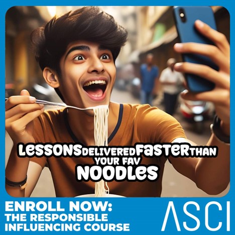 Just 2 to 5 minutes per lesson to protect your influencing career from any bad after-tastes. Take the ASCI Responsible Influencing Course now and get ready to taste success! Click here to enroll now: bit.ly/ASCIAcademy #Food #ASCI #InfluencersGuide #Advertizing