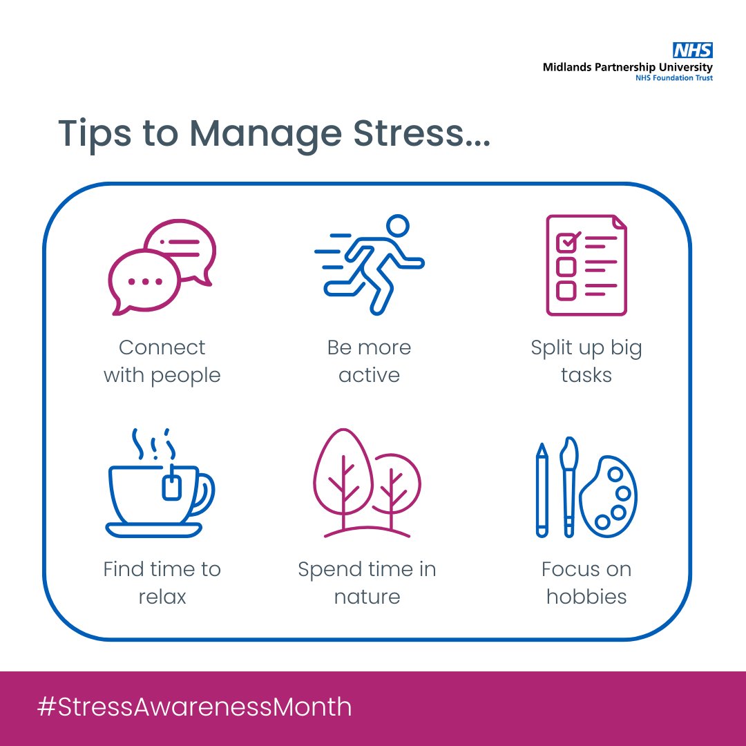 April is #StressAwarenessMonth 💭 It’s important to recognise the signs of stress and the effects it can have on our health. If you're feeling stressed, overwhelmed, or struggling with any aspect of your wellbeing, don't be afraid to reach out for help @mpftwellbeing 💙