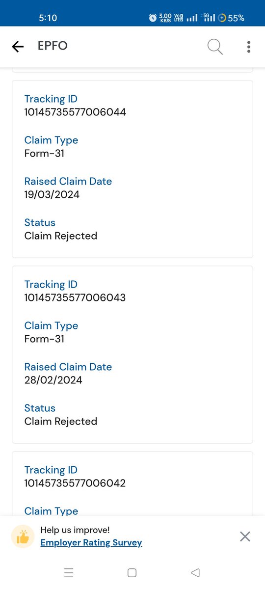 MrSiddhraje's tweet photo. @socialepfo mera pf claim kis resion se rejected kiya hai or settle Q nahi kar rahe ho paise to hai mere account me to bhi kyc bhi pura kiya kai without resion rejected kiya or pahile 15 bar Q withdrawal huva fir koyi problem tha to please support withdrawal my pf or settel bank https://t.co/O96XtVWIkM