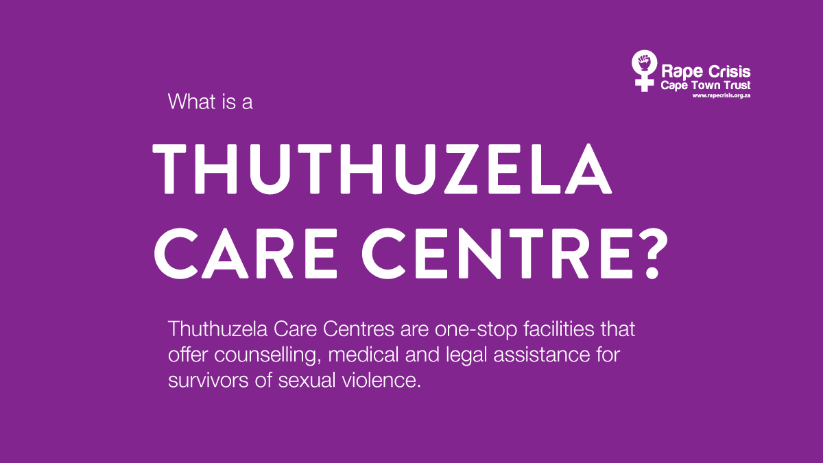 Do you know what a TCC is?

Thuthuzela Care Centres are specialized post rаpe care facilities that are open 24/hrs a day for survivors of sexual violence to get medical attention, counselling &amp; legal assistance all in one place.

These services are FREE.