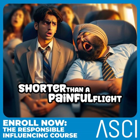 Just an easy, breezy 115 minutes is all it will take to protect your influencing career from any turbulence later. Take the ASCI Responsible Influencing Course now and get ready for take-off! Click here to enroll now: bit.ly/ASCIAcademy #TravelInfluencer #ASCI