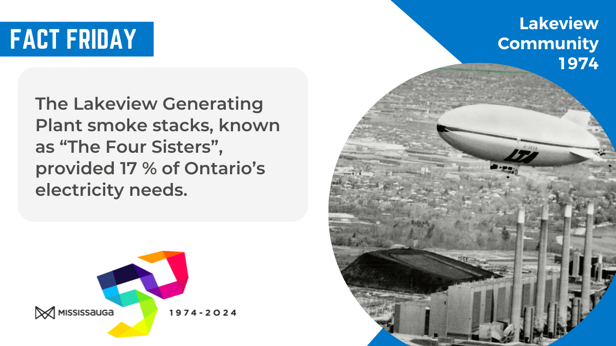 🎉#Mississauga50! What was once a power generator in the 70's, is now part of Canada's most transformative mixed-use waterfront development that will include a 20+ acre hub for innovation & research and will create 9,000 jobs! For business opportunities ➡️shorturl.at/djHJQ