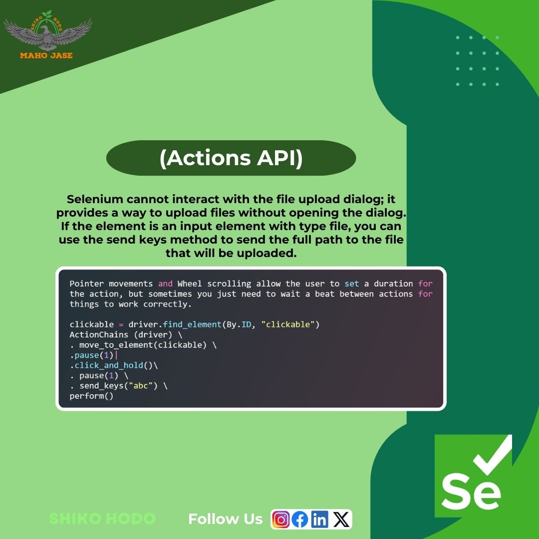 mahojase's tweet image. Tech Imbibing: Day 470
.
.
.
#PythonSelenium #AutomatedTesting #WebAutomation #SoftwareTesting #WebDriver
#PythonAutomation #SeleniumTesting #mjit #knowmoreimbibingtechfacts #followus #learnandgrowtoys