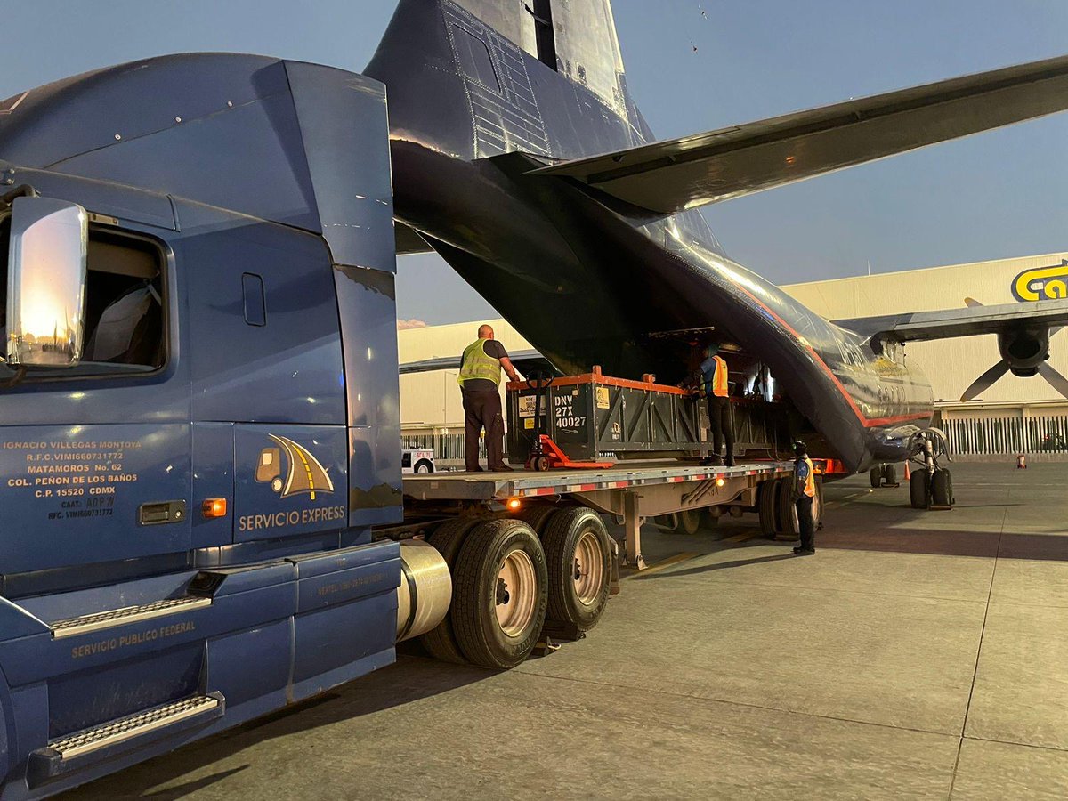 #ACSIAH arranged the urgent charter of this Antonov AN-12 to transport a heavy tooling basket from Guyana to an oil production plant in Mexico, ensuring that heavy-duty forklifts were available on the ground to aid with loading and unloading the #cargo - bit.ly/3EWpoRV