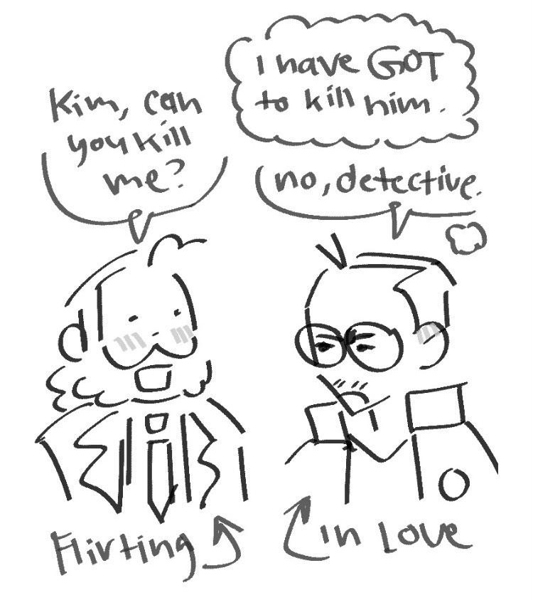 gardnprty's tweet photo. harrykim in a nutshell #DiscoElysium https://t.co/NKVYnoYETb