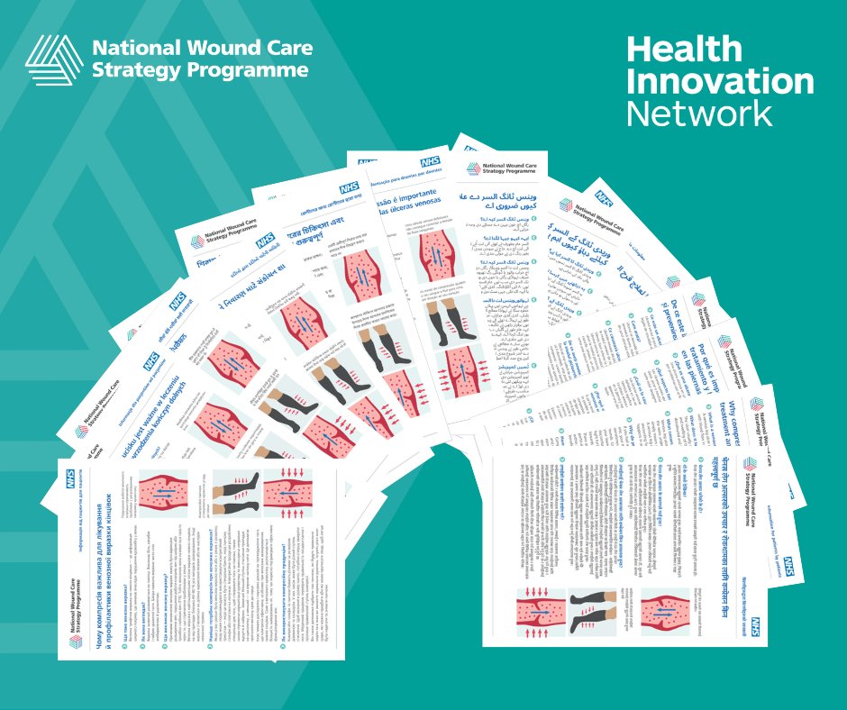 To help provide accessible care for people with wounds, the @NatWoundStrat compression resource has been translated into some of the most spoken languages in England and Wales by @HealthInnovNet: nationalwoundcarestrategy.net/compression-re… #AccessibleHealthcare #CompressionTherapy