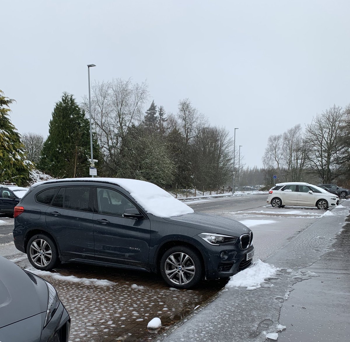 Just back from a couple of days in the central belt. All weathers experienced - rain, wind, a suspicion of sun (very briefly), cold and now snow at Gleneagles. April is definitely the cruellest month.