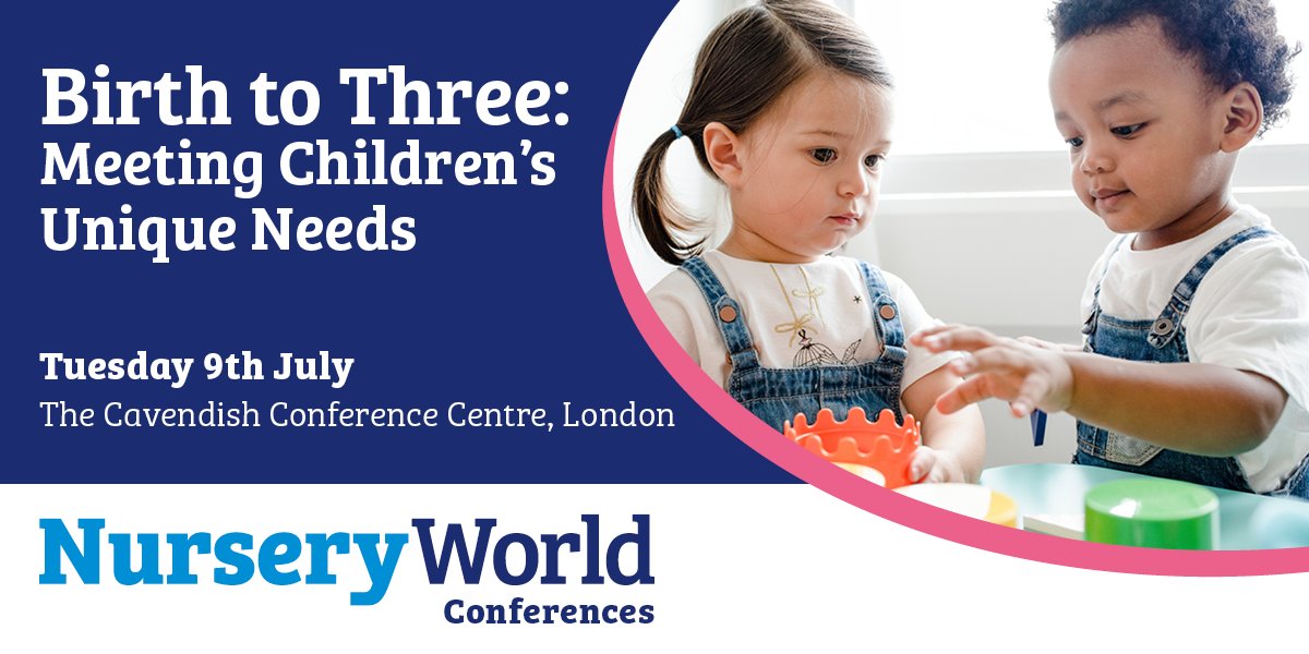 Looking for a conference tailored for those working with under-3s? Register your place now to the @nurseryworld 2024 #BirthtoThree conference at our early bird rate before it’s gone! Register now: bit.ly/3xgCPeg 📍 Cavendish Conference Centre, London 🗓️ 9thJuly