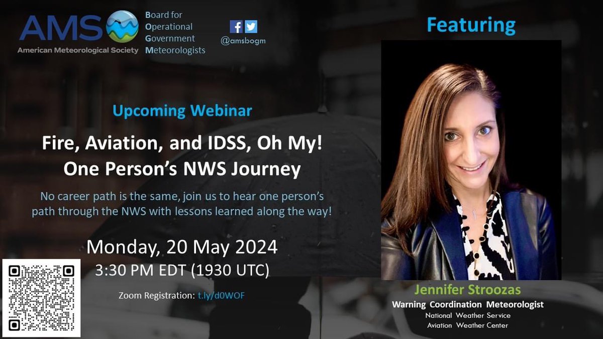 No two career journeys are alike, right? Join us on May 20 at 3:30 PM EDT for a webinar with Jennifer Stoozas where she’ll discuss valuable insights and lessons learned as the WCM @NWSAWC! ✈️ Register here: t.ly/d0WOF