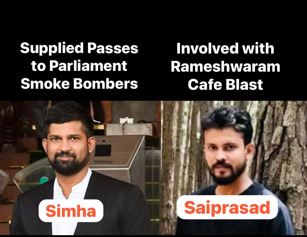 Gems of Katnataka BJP.

#ParliamentAttack #RameshwaramCafe