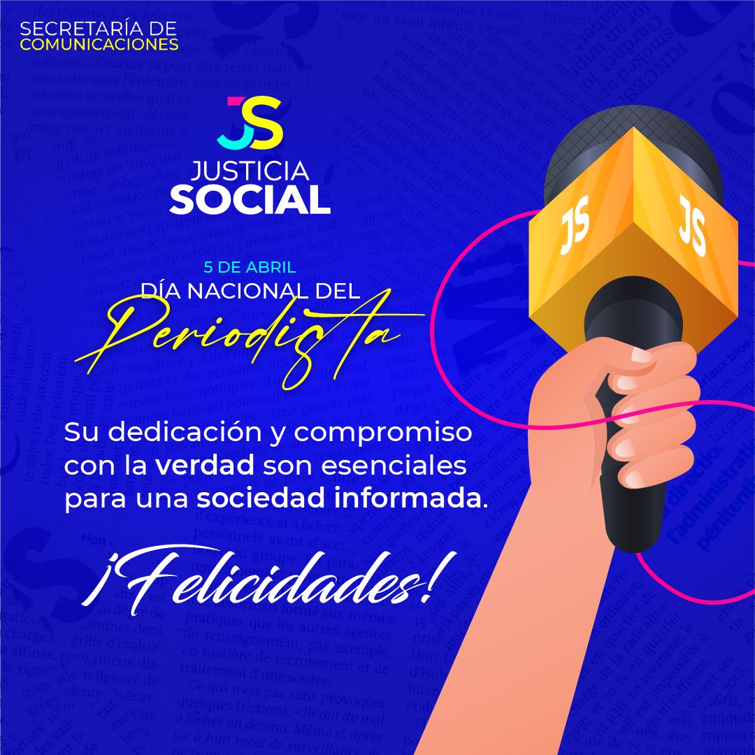 ¡Feliz Día Nacional del Periodista! 📰🎤🎥 En este día especial, queremos reconocer y felicitar a todos los periodistas de la República Dominicana por su valioso trabajo en la búsqueda de la verdad y la difusión de información relevante para nuestra sociedad.