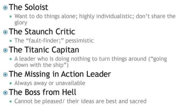 Bad Examples. Some of the best leadership lessons I've ever learned have been at the hands of some of the worst leaders with whom I've ever served. At MULTIPLE points in a 36-year Army career (and shortly thereafter), I struggled under the 'leadership' of toxic