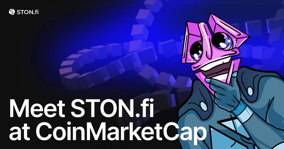 📢 Meet STON.fi at CoinMarketCap Join the newly created community at @CoinMarketCap and win one of the 3 [anti]glitch-2 #NFT🔥 1⃣ Follow us: coinmarketcap.com/community/prof… 2⃣ Add STON to Watchlish: coinmarketcap.com/currencies/sto… 3⃣ Share your #CoinMarketCap username in the…