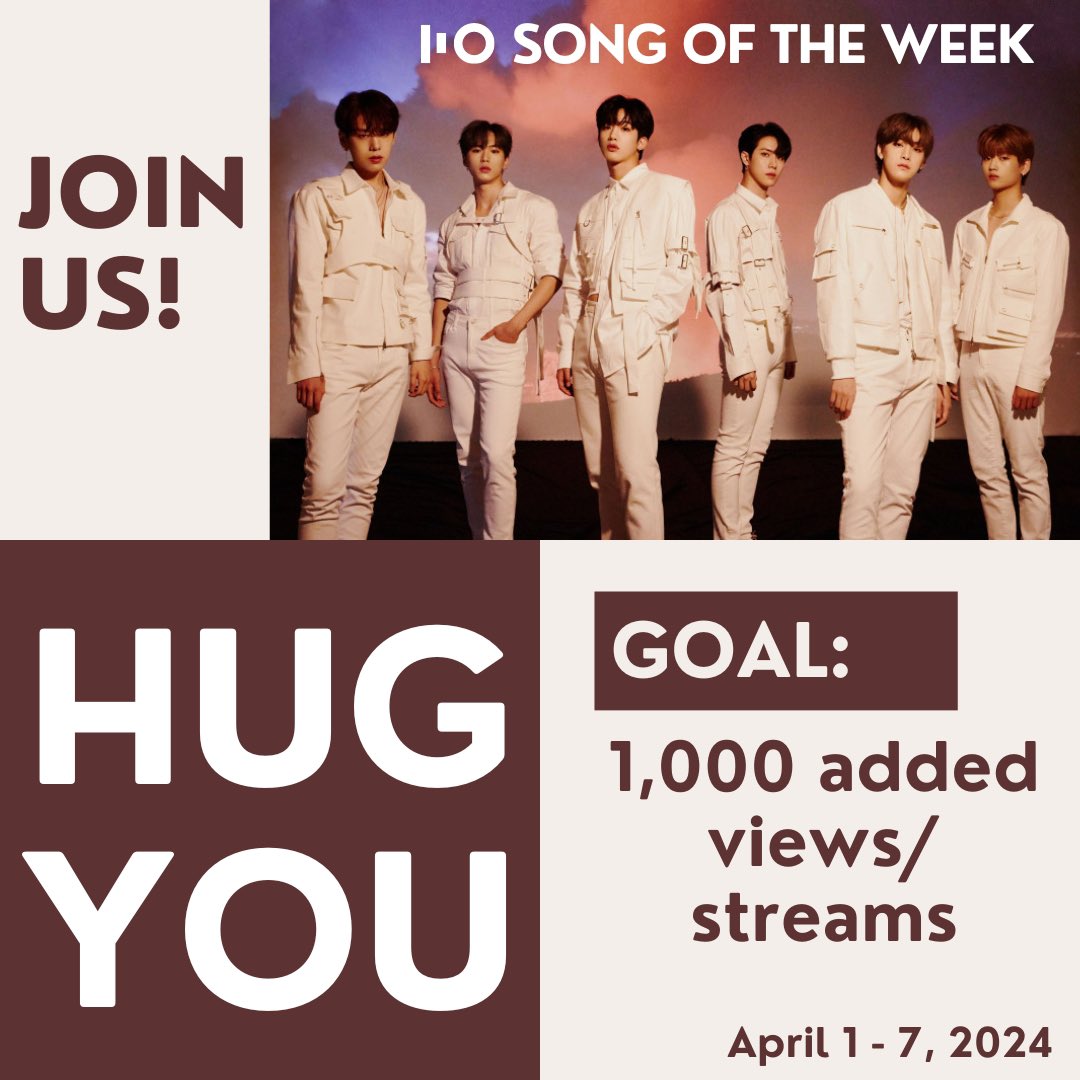 🎶𝐒𝐎𝐍𝐆 𝐎𝐅 𝐓𝐇𝐄 𝐖𝐄𝐄𝐊: Hug You🎶

D5 streaming 🎶

RUi come join us on SH and lets try to boost WAVE and Hug You streams🎶

🖇️ stationhead.com/c/rui

Drop your streaming proofs/tags

#WEi_SongOfTheWeek #WEi_SOTW
#위아이 #ウィーアイ #WEi
@WEi__Official
@WEi_Official_JP