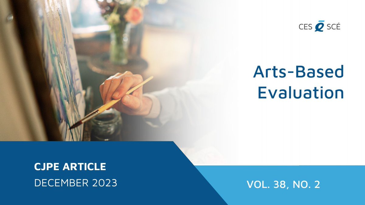 📑 Arts-based evaluation is an effective way to engage people and uncover meaningful, valid results. ➡️ buff.ly/3xlPqgc #evaluation #CES #onlinejournal #CJPE