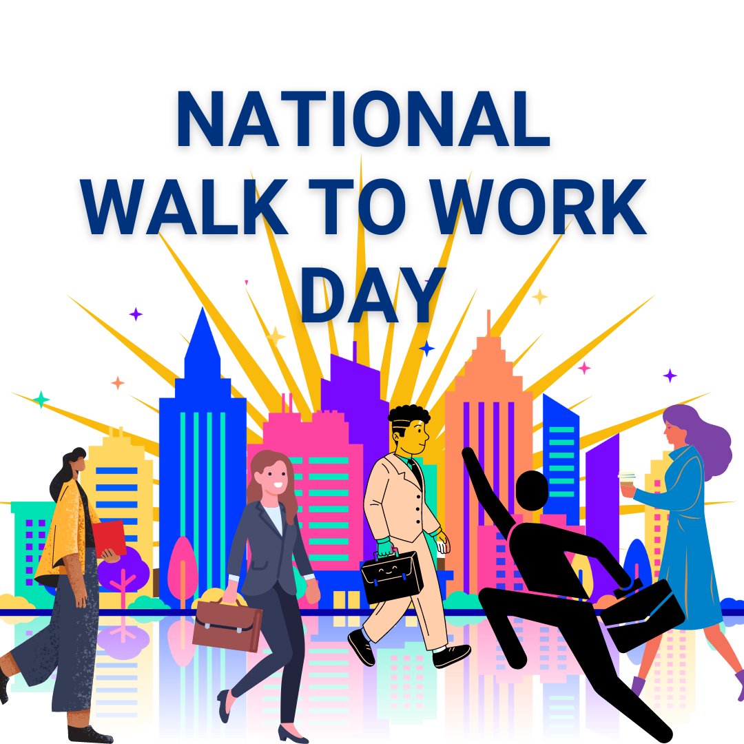 It’s #NationalWalkToWorkDay 🚶💼 Walking has so many benefits including heart health, core stability — not to mention, making you happy! 🙂👟 More on pedestrian safety: NHTSA.gov/pedestrian