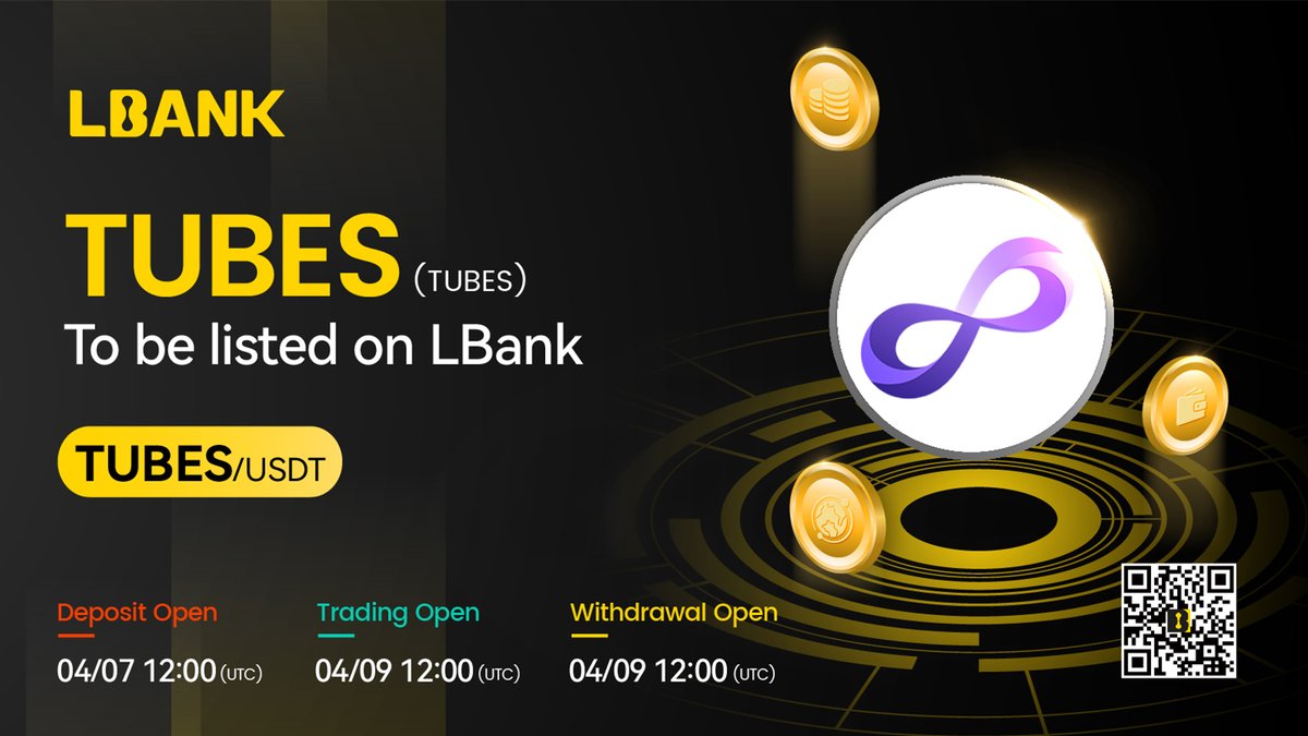 LBank_Exchange's tweet photo. 🥁New #listing

🌠 $TUBES (TUBES) Will Be Listed on LBank! @tubescommunity

Tube aims to make it easier for more people to participate in the inscription field, allowing everyone to create their own inscription and create a new era of inscription!

👉Details: https://t.co/9E0lXXoV5l