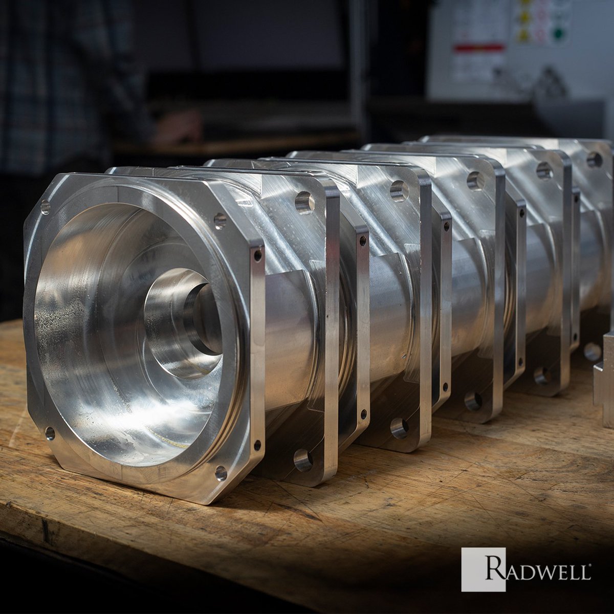 Consistently impressive results from the machine shop! Here is a sneak peek behind the scenes at some of the latest creations crafted on the CNC machine. #CNCMachine #CNC #MachineShop #BTS #BehindTheScenes #Radwell