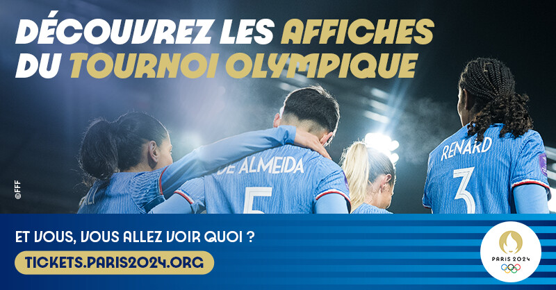 #JeuxOlympiquesDeParis2024 | C'est le moment de prendre vos billets pour les affiches du tournoi Olympique de football de @Paris2024 ⚽ ! Prenez vos billets ICI 👉 shorturl.at/fiP89 #FnacSupporteurOfficiel