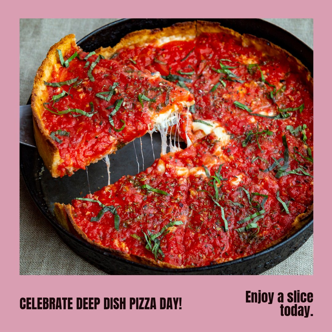NR_Networks's tweet photo. Happy Deep Dish Pizza Day! 🍕 Let's dig into that cheesy goodness! #DeepDishPizzaDay https://t.co/YxlXqwxP22