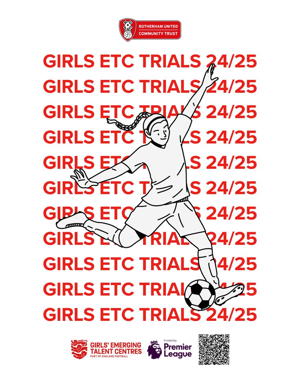 GIRLS ETC | Our ETC Trials are filling up fast!⚽ Our ETC for girls aims to identify and develop potential future players by providing local, and high-quality training. The trials are for U9's up to U16's in the 2024/25 age group. Register here 👉 forms.office.com/e/8BGnfL3h1R