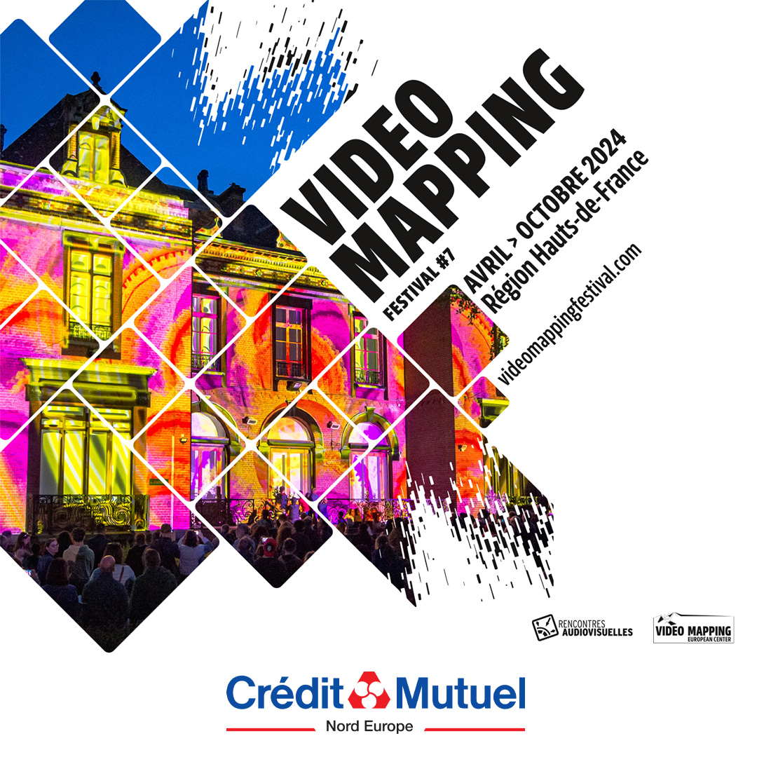 #Partenariat : le @CreditMutuel_NE soutient le Vidéo Mapping Festival, un événement itinérant en région Hauts-de-France organisé par Les Rencontres Audiovisuelles 🎥. Il s'installe pour deux soirées à #Lille ce vendredi et samedi, de 21h à minuit ! 🔎>> ow.ly/g6Mk50R8YPj