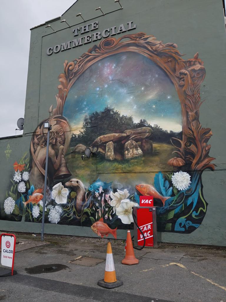 Dolmen mural next to petrol station, Hereford. South West is Best. johnnycampbell.co.uk
