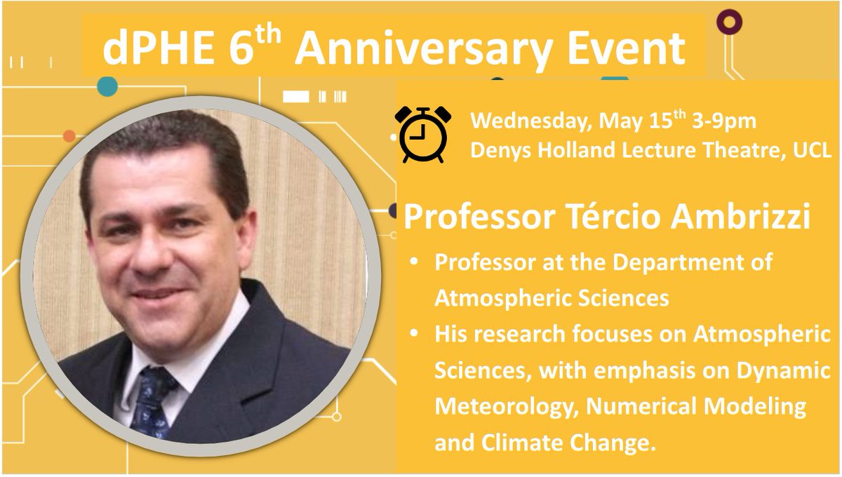 Meet one of our Panelist: Professor Tèrcio Ambrizzi, Director of IEE @UspIee, @usponline, contributing to the panel on 'Digital sensing and vector modelling in the context of climate change '. #Climate #DigitalHealth Do not miss out!! Event information: tinyurl.com/6thdphe