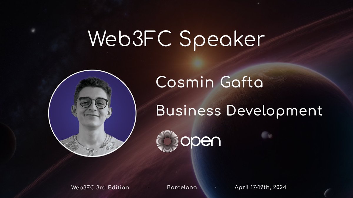 iamMEANiX's tweet photo. @onopenxyz is supporting web3 builders everywhere, this time in Barcelona during #Web3FC 🚀
If you're:
🔨 a builder
💡 a founder
🎩 an ecosystem manager
Let's connect and give developers new opportunities to be excited about! https://t.co/GviHyHBySh