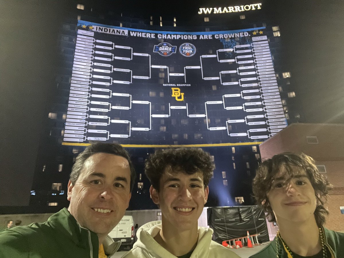 Exactly three years ago: the night we will never forget. Thank you @BaylorMBB for giving us the memory of a lifetime!