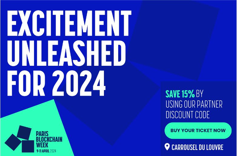 Hurry &amp; secure your spot at this must-attend event at a discounted rate of 15% at the checkout.

👉 Use promo code: PART24FCFit%

We can't wait to see you at Paris Blockchain Week!

#ParisBlockchainWeek #DiscountOffer BlockchainRevolution