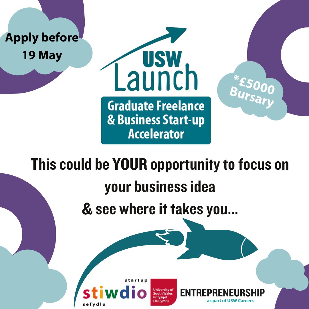 🚀LAUNCH: NOW OPEN 💸 You could unlock £5,000 funding paid as a salary replacement and expert business coaching to get your idea off the ground through LAUNCH  - Graduate Freelance & Business Start-up Accelerator. 👉️APPLY NOW: bit.ly/LAUNCHapply