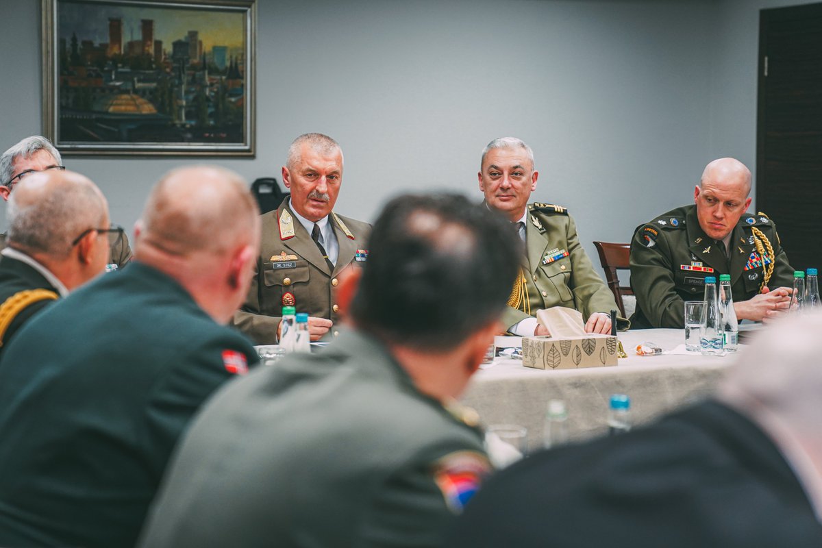 COM EUFOR Major General László Sticz attended a meeting of the Attaché Corps serving in BiH. During the event, COM EUFOR outlined the role of #EUFOR in BiH and discussed the security situation in BiH with the Attachés in attendance. #EUFOR20yearsinBiH #EUFOR20yearsforBiH