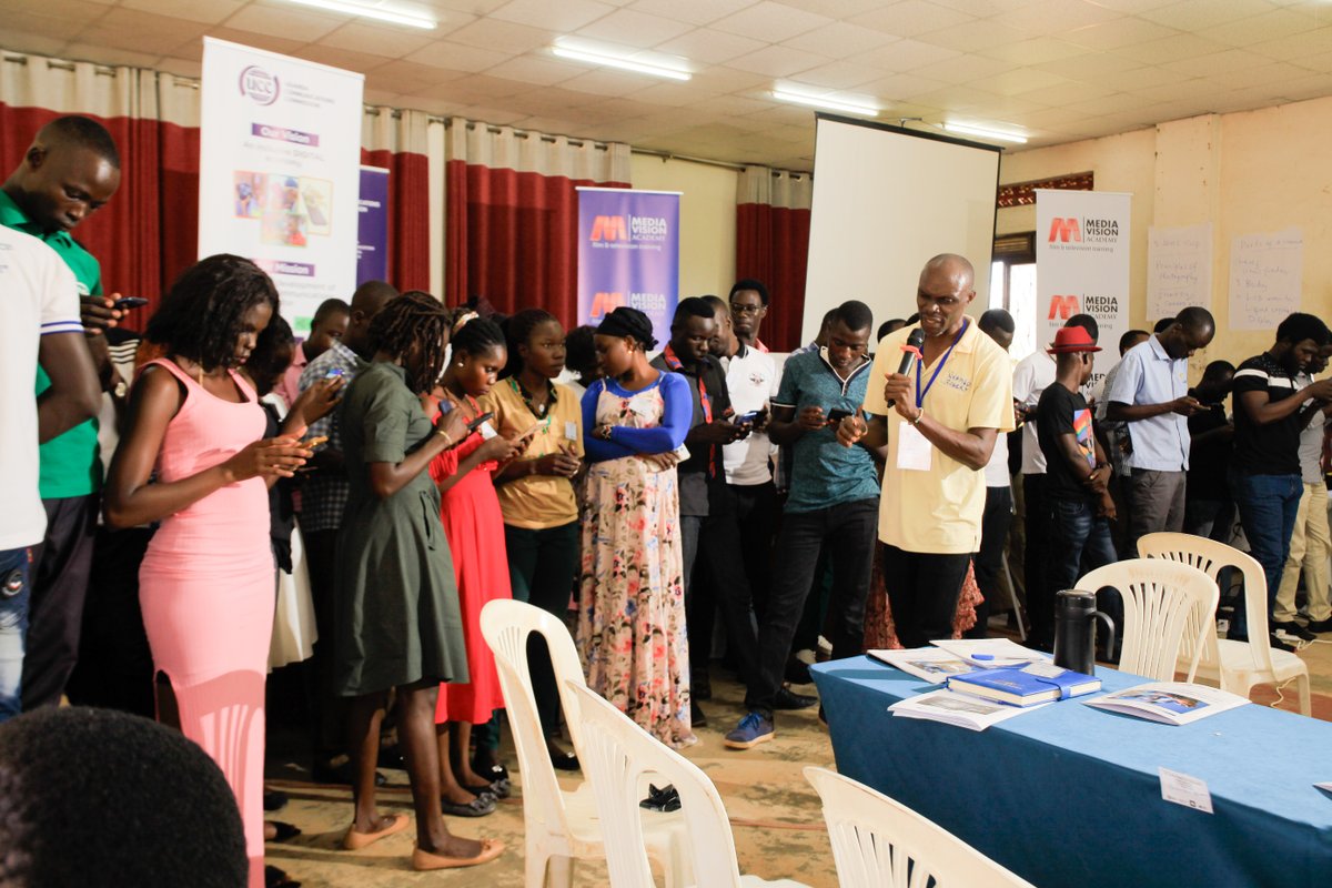 Day 4  Morning session #ICTandMultimediatraining
Participants during their practical  sessions on how to create  video clip and editing to a timed length, capture a story that can be posted on social media.
@UCC_Official 
#UCUSAF