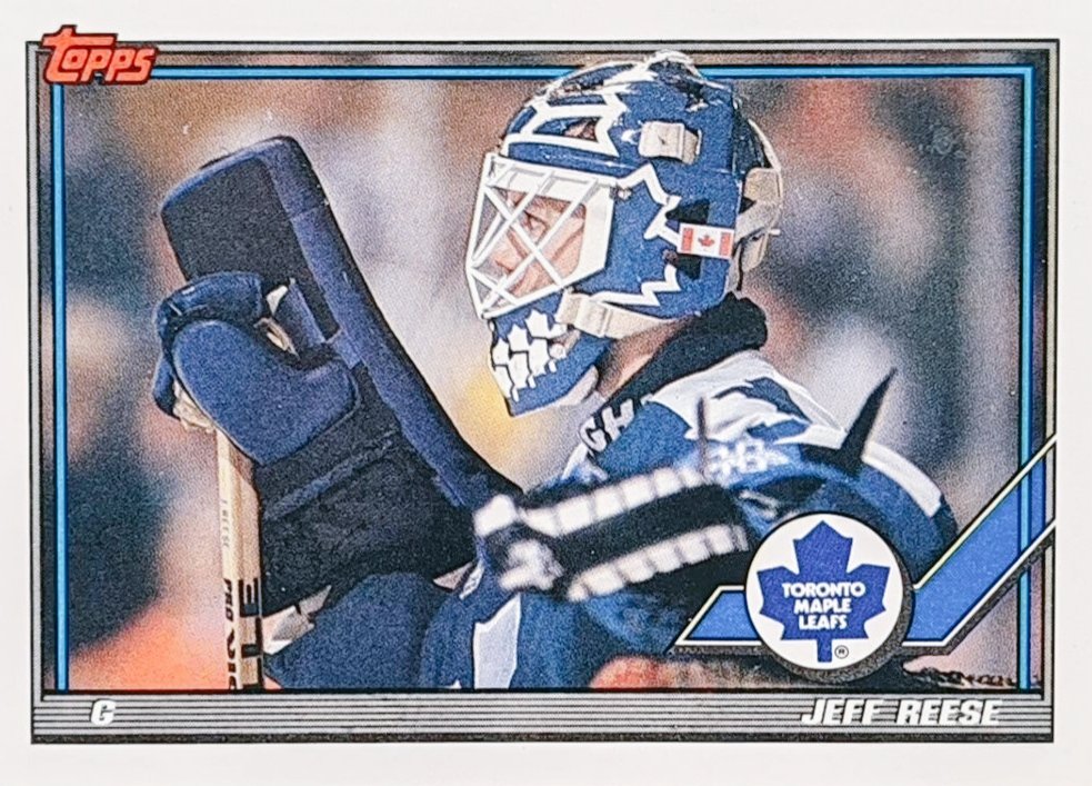 Jeff Reese Toronto Maple Leafs Topps Card @MapleLeafs #leafsforever #NHL