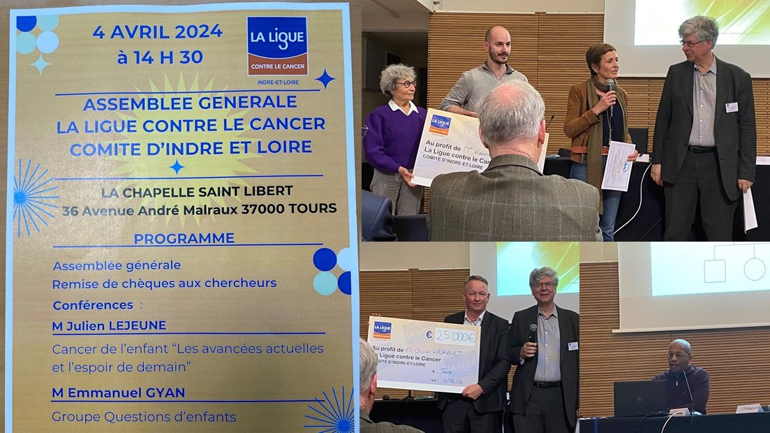 Inserm UMR 1069 N2COx (@inserm_n2c) on Twitter photo Un grand merci <a href="/laliguecancer/">La Ligue contre le cancer</a>, <a href="/Liguecancer37/">Ligue contre le cancer 37</a> et les donateurs ! Remise des chèques par Loïc Vaillant pour nos projets <a href="/InsermGrdOuest/">Inserm Grand Ouest</a> @FacmedTours <a href="/FacpharmaTours/">Faculté de pharmacie</a> à David Crottès, Karine Mahéo et Olivier Hérault + William Raoul en collaboration avec Gildas Prié CEPR U1100. Un grand merci <a href="/laliguecancer/">La Ligue contre le cancer</a>, <a href="/Liguecancer37/">Ligue contre le cancer 37</a> et les donateurs ! Remise des chèques par Loïc Vaillant pour nos projets <a href="/InsermGrdOuest/">Inserm Grand Ouest</a> @FacmedTours <a href="/FacpharmaTours/">Faculté de pharmacie</a> à David Crottès, Karine Mahéo et Olivier Hérault + William Raoul en collaboration avec Gildas Prié CEPR U1100.